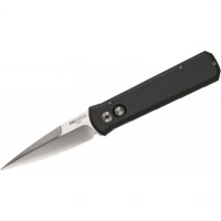 Автоматический складной нож Godson™ Solid Black Handle, Satin Blade купить в Астрахани