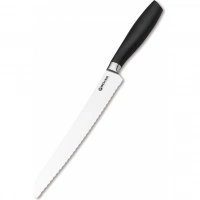 Кухонный хлебный нож Bker Core Professional Bread Knife, 220 мм, сталь X50CrMoV15, рукоять пластик купить в Астрахани