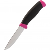 Нож с фиксированным лезвием Morakniv Companion Magenta, сталь Sandvik 12C27, рукоять резина/пластик, пурпурный купить в Астрахани