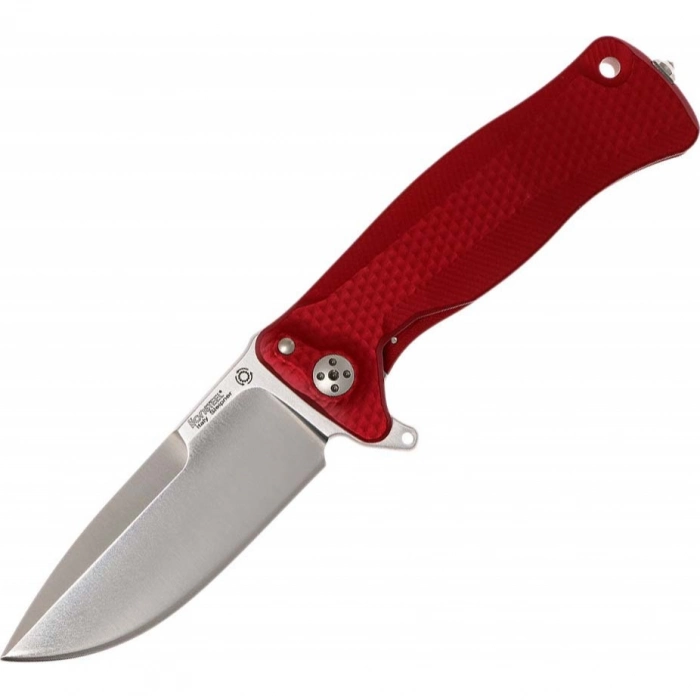 Нож складной LionSteel SR11A RS RED, сталь Uddeholm Sleipner® Satin Finish, рукоять алюминий (Solid®), красный