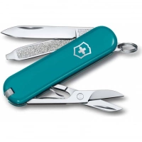 Нож Victorinox Classic SD Colors, Mountain Lake (0.6223.23G) бирюзовый, 7 функций 58мм купить в Астрахани