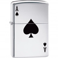 Зажигалка ZIPPO Armor™  Туз с покрытием High Polish Chrome купить в Астрахани