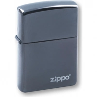 Зажигалка ZIPPO Classic с покрытием Black Ice®, латунь/сталь, чёрная, глянцевая, 36х12х56 мм купить в Астрахани