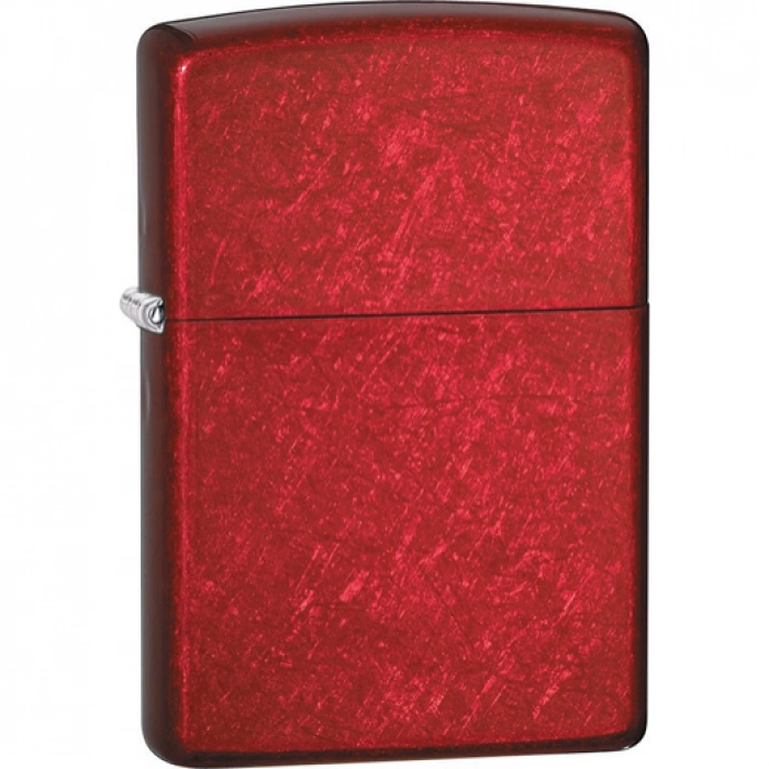 Зажигалка ZIPPO Classic с покрытием Candy Apple Red™, латунь/сталь, красная, глянцевая, 36x12x56 мм