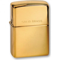 Зажигалка ZIPPO High Polish Brass, латунь, золотистый, глянцевая, 36х56х12 мм купить в Астрахани