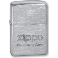 Зажигалка ZIPPO Name in flame, латунь с покрытием Brushed Chrome, серебристый, матовая, 36х12×56 мм купить в Астрахани