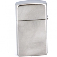 Зажигалка ZIPPO Slim® с покрытием Satin Chrome™, латунь/сталь, серебристая, матовая, 30х10×55 мм купить в Астрахани