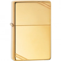 Зажигалка ZIPPO Vintage™ с покрытием High Polish Brass купить в Астрахани